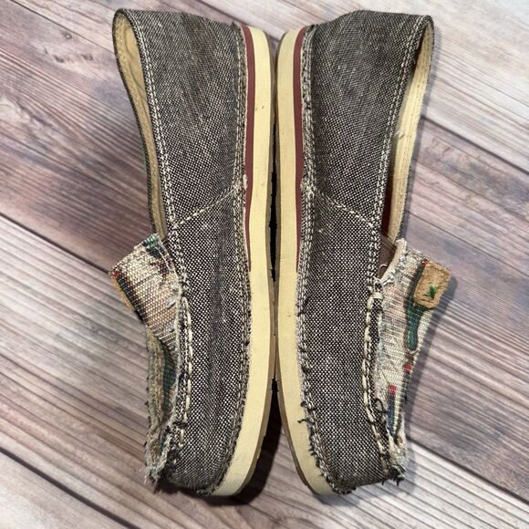 Twisted X Eco Girls Size 1 M Dust Cactus Print - Picture 3 of 8